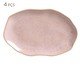 Jogo de Travessas Oval Rasa Média Bio Litchi Rosa, Rosa | WestwingNow