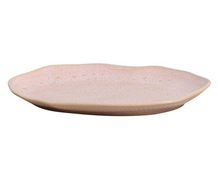 Jogo de Travessas Oval Rasa Média Bio Litchi Rosa | Westwing