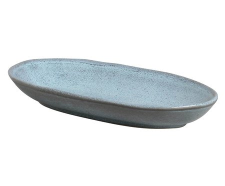 Jogo de Travessas Oval Funda Orgânico Breeze Azul Claro | Westwing