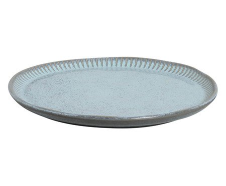 Jogo de Pratos Raso Linhas Breeze Azul Claro | Westwing