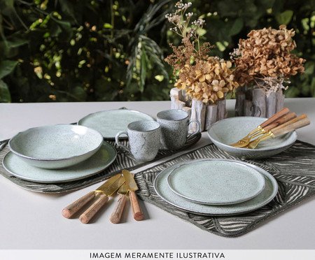 Jogo de Pratos para Sobremesa Bio Pistache Verde Menta | Westwing