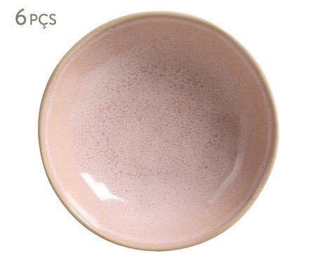 Jogo de Pratos Fundo Bio Litchi Rosa | Westwing