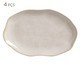 Jogo de Travessas Oval Rasa Média Bio Latte Cru, Bege | WestwingNow