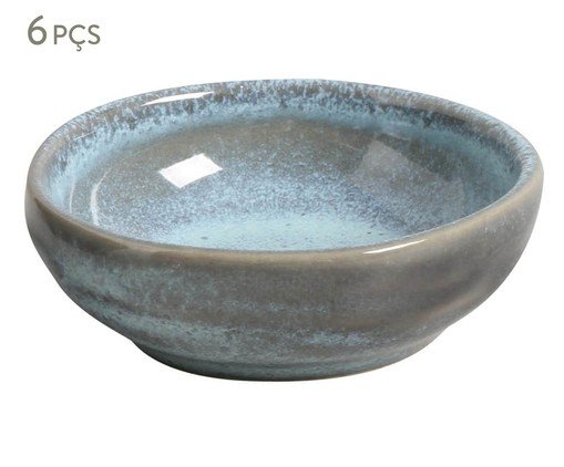 Jogo de Ramequins Médio Orgânico Breeze Azul Claro, Azul | WestwingNow