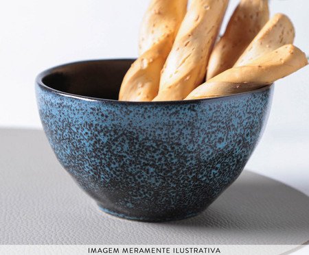 Jogo de Bowls Orgânico Petroleum Azul | Westwing