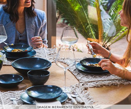 Jogo de Bowls Orgânico Petroleum Azul | Westwing