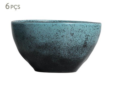 Jogo de Bowls Orgânico Petroleum Azul | Westwing