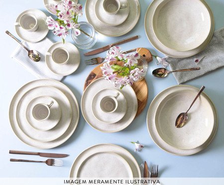 Conjunto com 6 Pratos de Sobremesa Bio Latte | Westwing