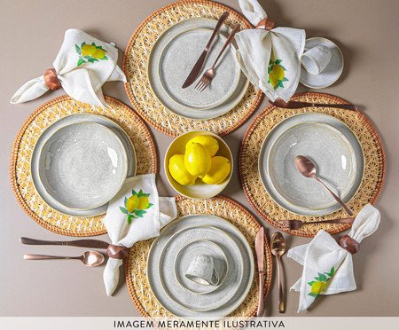 Conjunto com 6 Pratos de Sobremesa Bio Latte | Westwing