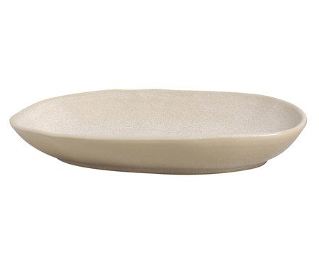 Jogo de Travessas Oval Funda Orgânico Latte Cru | Westwing
