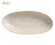 Jogo de Travessas Oval Funda Orgânico Latte Cru, Bege | WestwingNow