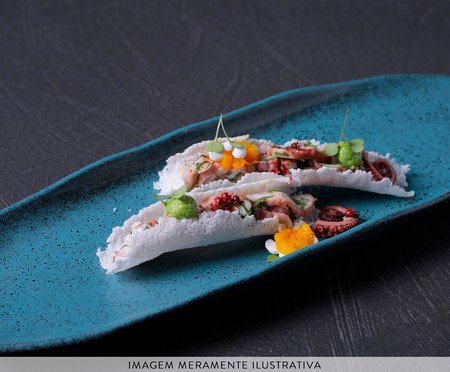 Jogo de Travessas Oval Rasa Orgânico Night Sky Azul | Westwing