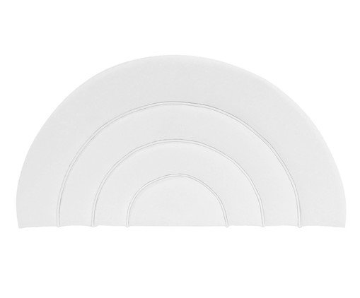 Cabeceira em Lona Arco - Branca, white | WestwingNow
