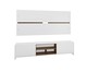 Rack com Painel Mumbai 2 Portas 3 Prateleiras Branco Madeirado, white | WestwingNow