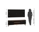 Rack com Painel 2 Portas 3 Prateleiras Preto Madeirado, black | WestwingNow