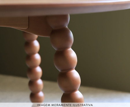 Mesa de Jantar Quadrada Bubble Feet Caramelo | WestwingNow
