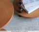 Mesa de Apoio Bubble Feet com Gaveta Natural e Ebanizado, Marrom | WestwingNow