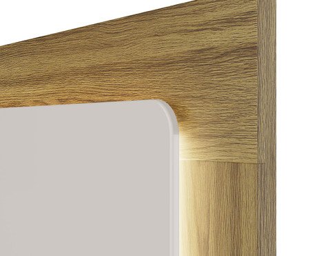 Painel Oslo Off-White Gloss e Natural | WestwingNow