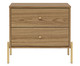 Mesa de Cabeceira Jasper Freijó e Dourado, wood pattern | WestwingNow