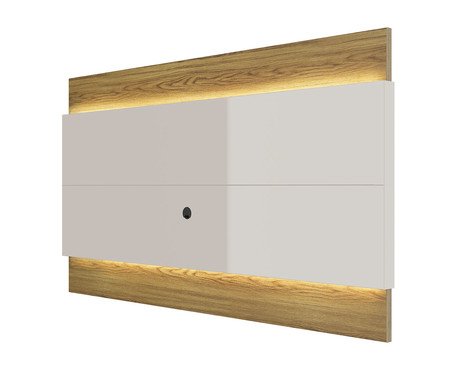 Painel Lincoln Grigio Gloss e Freijó | WestwingNow
