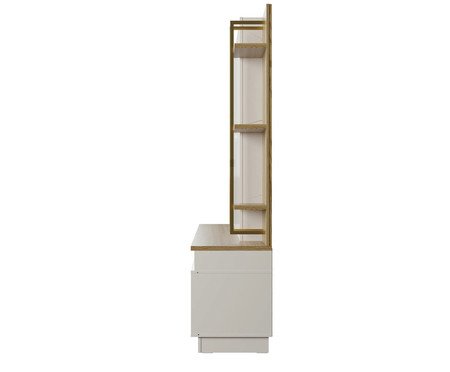 Home Varese Off-White Gloss e Freijó | WestwingNow