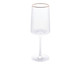 Taça para Vinho em Cristal Cyzarine com Fio em Ouro, Transparente | WestwingNow