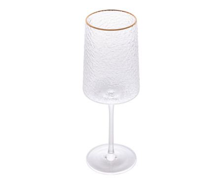 Taça para Vinho em Cristal Cyzarine com Fio em Ouro | WestwingNow