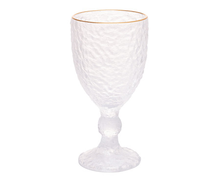 Taça para Água em Cristal Cyzarine com Fio em Ouro | WestwingNow