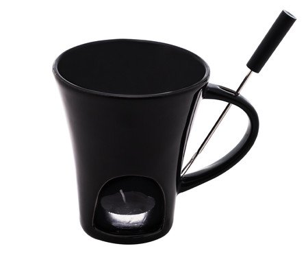 Mini Fondue de Porcelana Ivy Preta | Westwing