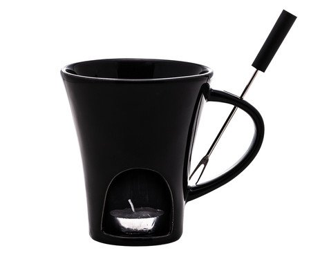 Mini Fondue de Porcelana Ivy Preta | Westwing