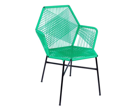 Cadeira de Fibra Sintética Tropicalia - Verde