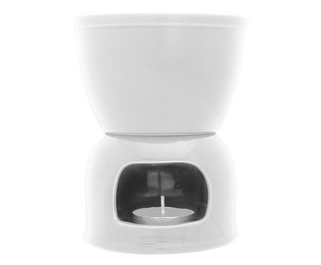 Aparelho de Fondue em Porcelana Branco Wolff | Westwing