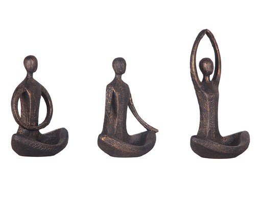 Jogo de Porta Joias Yoga Dourado, Dourado | WestwingNow