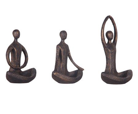 Jogo de Porta Joias Yoga Dourado | Westwing