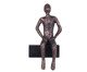 Adorno de Parede Homem Sentado, Cobre | WestwingNow