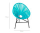 Cadeira Acapulco Baka - Azul Tiffany, Azul | WestwingNow