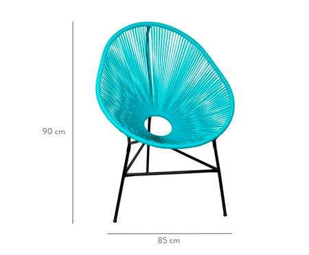 Cadeira Acapulco Baka - Azul Tiffany | WestwingNow