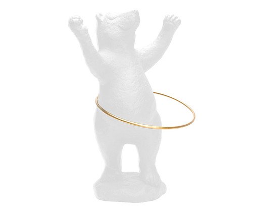 Adorno Urso no Bambole Branco, Branco | WestwingNow