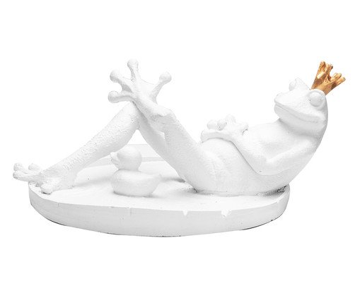 Adorno Sapo na Planta Branco, Branco | WestwingNow