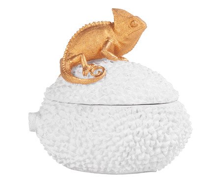 Pote Decorativo Camaleão Branco | Westwing
