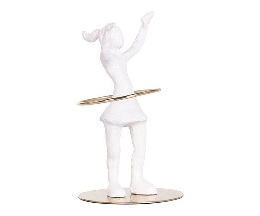 Adorno Brincando de Bambolê, Branco | WestwingNow