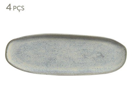 Jogo de Travessas Rasa Orgânico Green Granite | Westwing