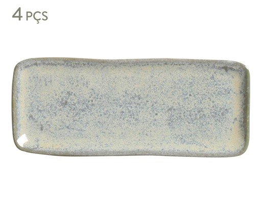 Jogo de Travessas Orgânico Green Granite, Azul | WestwingNow