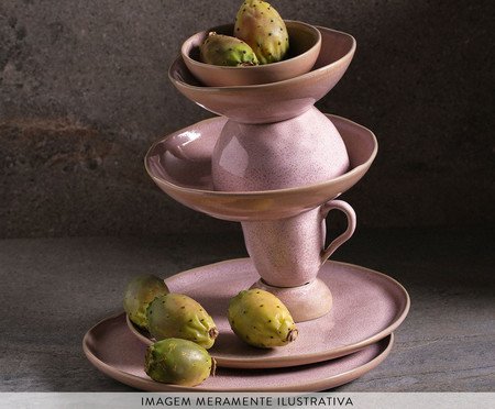 Jogo de Xícaras para Café Bio Litchi Rosa | Westwing