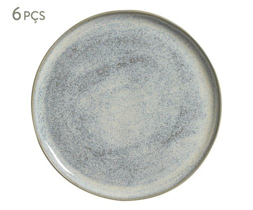 Jogo de Pratos Raso Bio Green Granite, Azul | WestwingNow