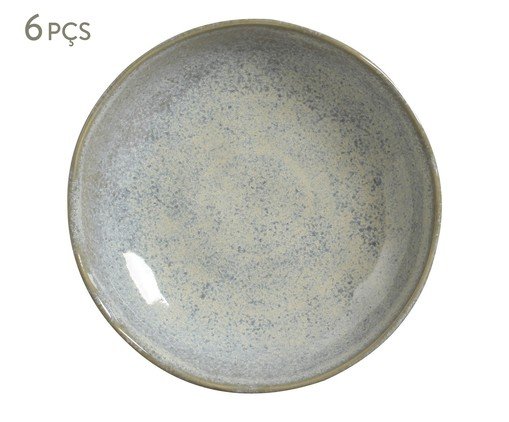 Jogo de Pratos Fundo Bio Green Granite, Azul | WestwingNow