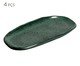 Jogo de Travessas Oval Rasa Mini Orgânico Greenery Verde, Verde | WestwingNow