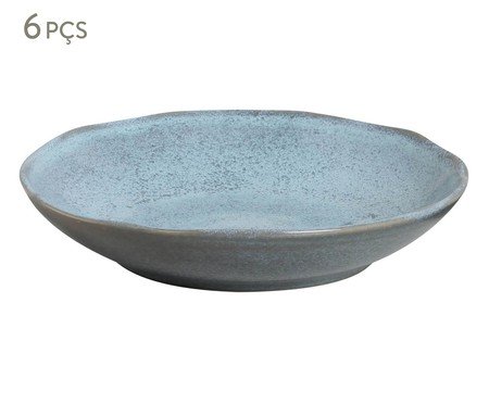 Jogo de Pratos Fundo Bio Breeze Azul Claro | Westwing