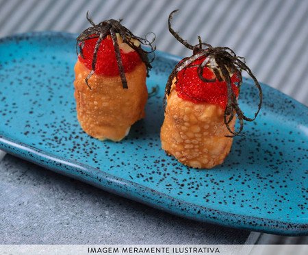 Jogo de Travessas Oval Rasa Mini Orgânico Night Sky Azul | Westwing