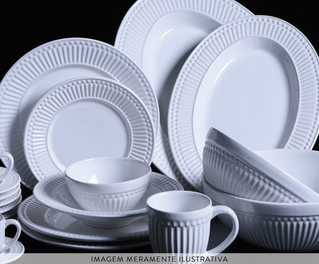 Aparelho de Jantar Branco Roma 30 peças | Westwing